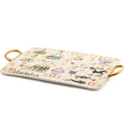 MacKenzie-Childs Patience Brewster 12 Days Ceramic Platter| Holiday|Serveware