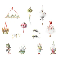 MacKenzie-Childs Patience Brewster 12 Days Ornament Set| Holiday