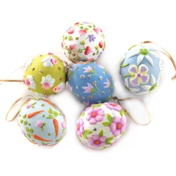 MacKenzie-Childs Patience Brewster Bright Floral Eggs, Set of 6| Easter|Spring