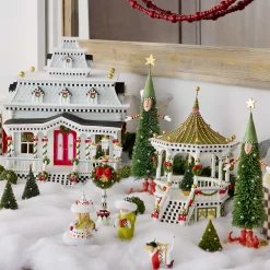 MacKenzie-Childs Patience Brewster Caroler House Display| Holiday|Room Accents