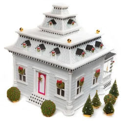 MacKenzie-Childs Patience Brewster Caroler House Display| Holiday|Room Accents