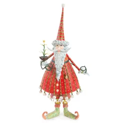 MacKenzie-Childs Patience Brewster Dash Away Dashing Santa Figure| Holiday|Room Accents