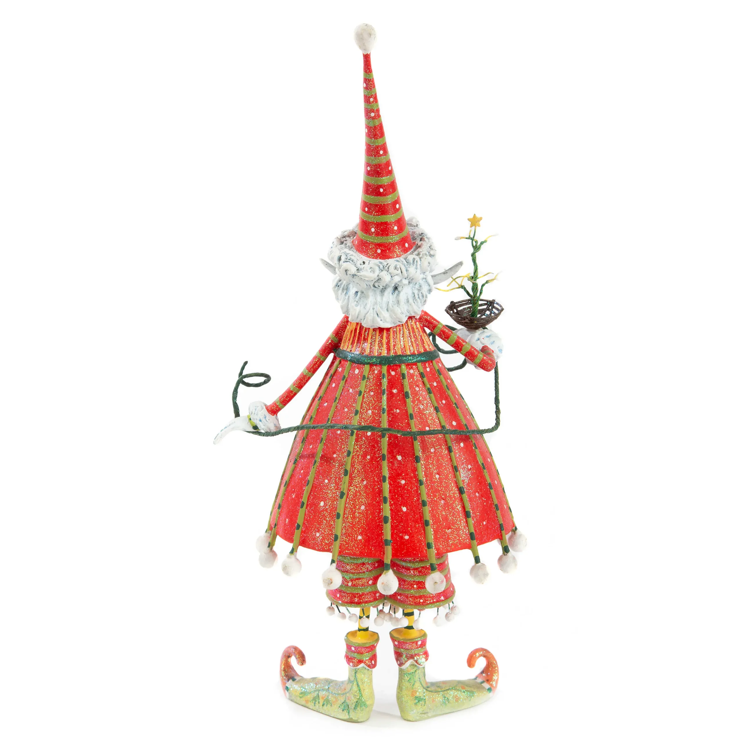 MacKenzie-Childs Patience Brewster Dash Away Dashing Santa Figure| Holiday|Room Accents