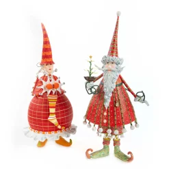MacKenzie-Childs Patience Brewster Dash Away Dashing Santa Figure| Holiday|Room Accents