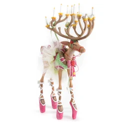 MacKenzie-Childs Patience Brewster Dash Away Dancer Reindeer Figure| Holiday|Room Accents