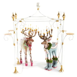 MacKenzie-Childs Patience Brewster Dash Away Dancer Reindeer Figure| Holiday|Room Accents