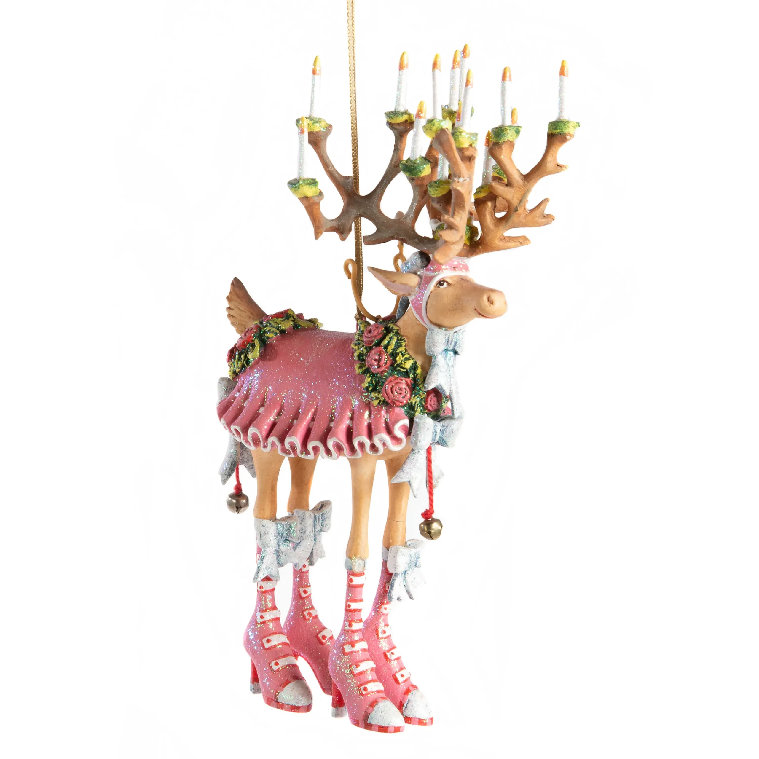 MacKenzie-Childs Patience Brewster Dash Away Donna Reindeer Ornament| Holiday