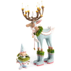 MacKenzie-Childs Patience Brewster Dash Away Dasher Reindeer Figure| Holiday|Room Accents