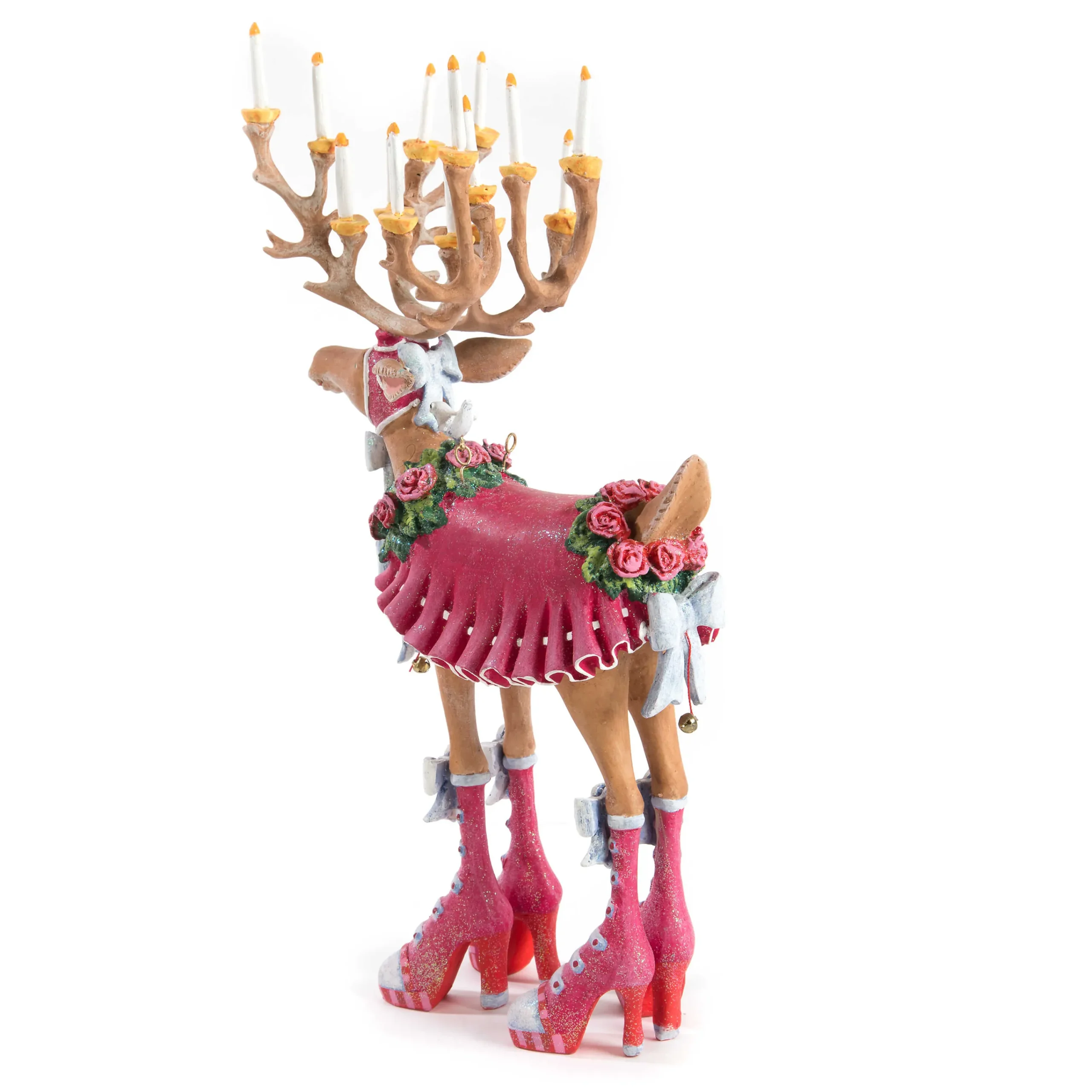 MacKenzie-Childs Patience Brewster Dash Away Donna Reindeer Figure| Holiday|Room Accents