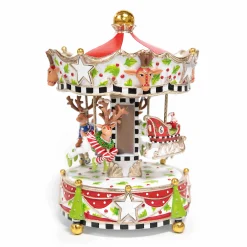 MacKenzie-Childs Patience Brewster Dash Away Carousel| Holiday|Room Accents