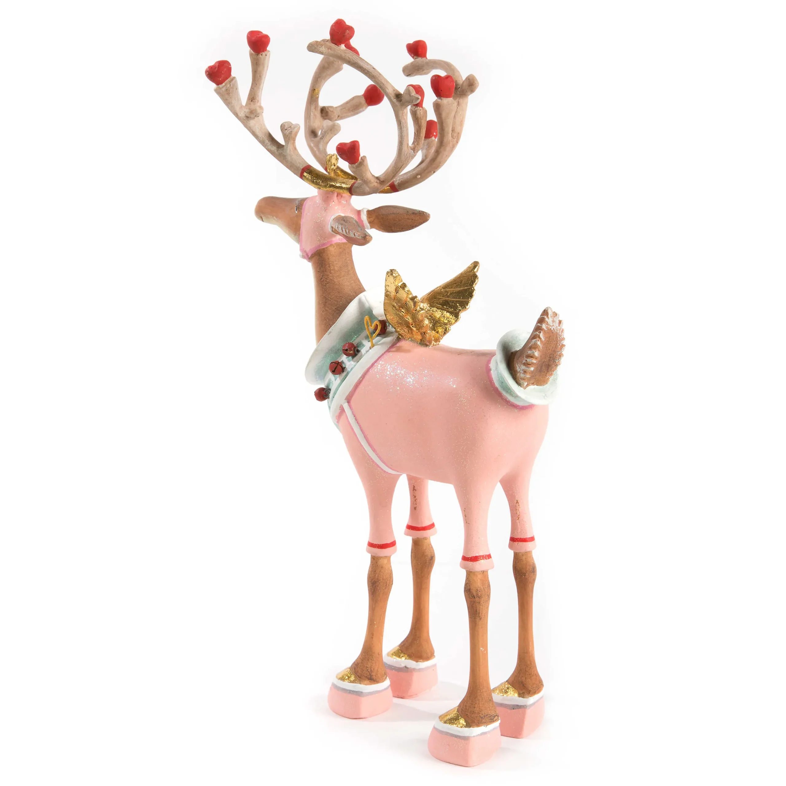 MacKenzie-Childs Patience Brewster Dash Away Cupid Reindeer Figure| Holiday|Room Accents