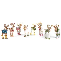 MacKenzie-Childs Patience Brewster Dash Away Dancer Reindeer Ornament| Holiday