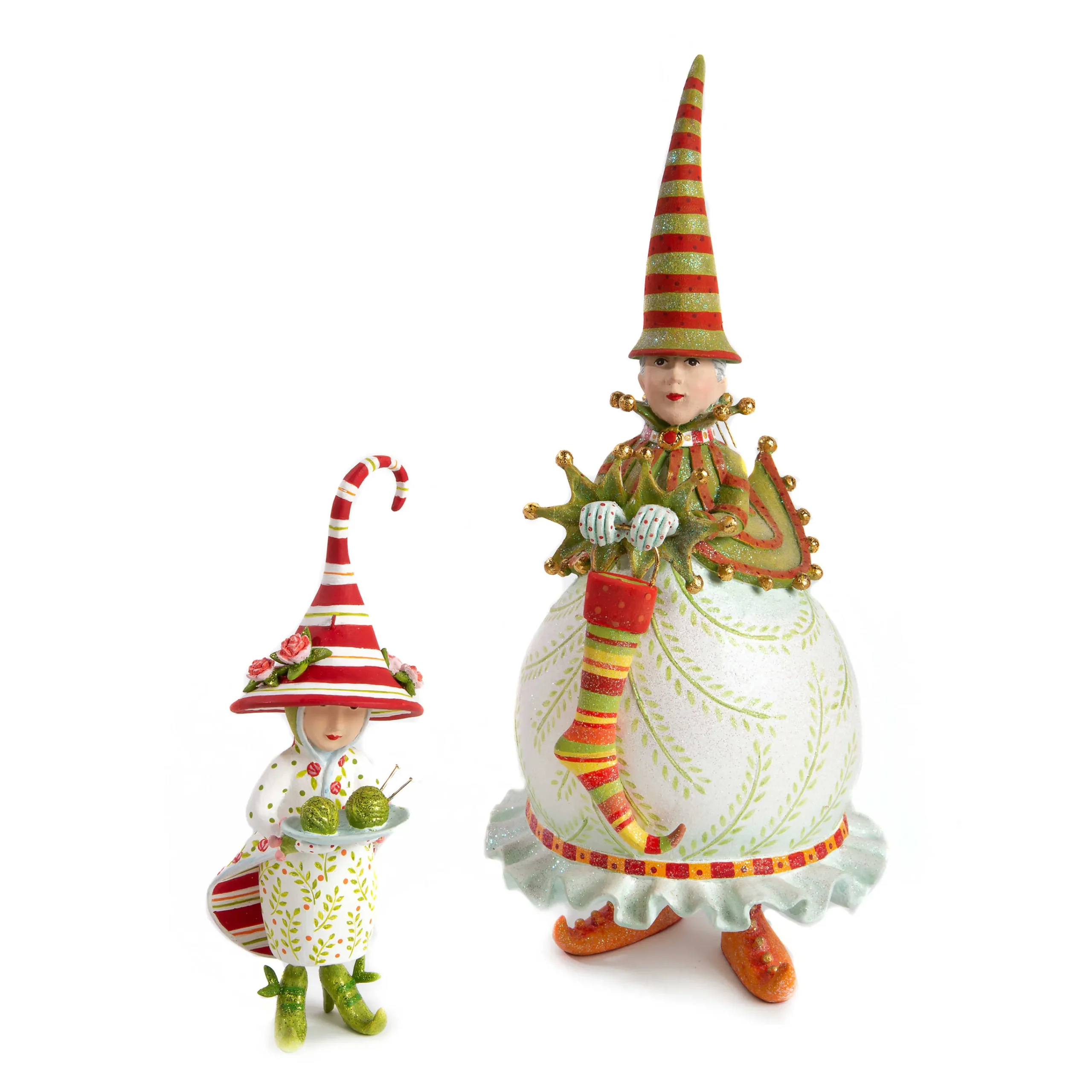 MacKenzie-Childs Patience Brewster Dash Away Mrs. Santa's Elf Ornament| Holiday