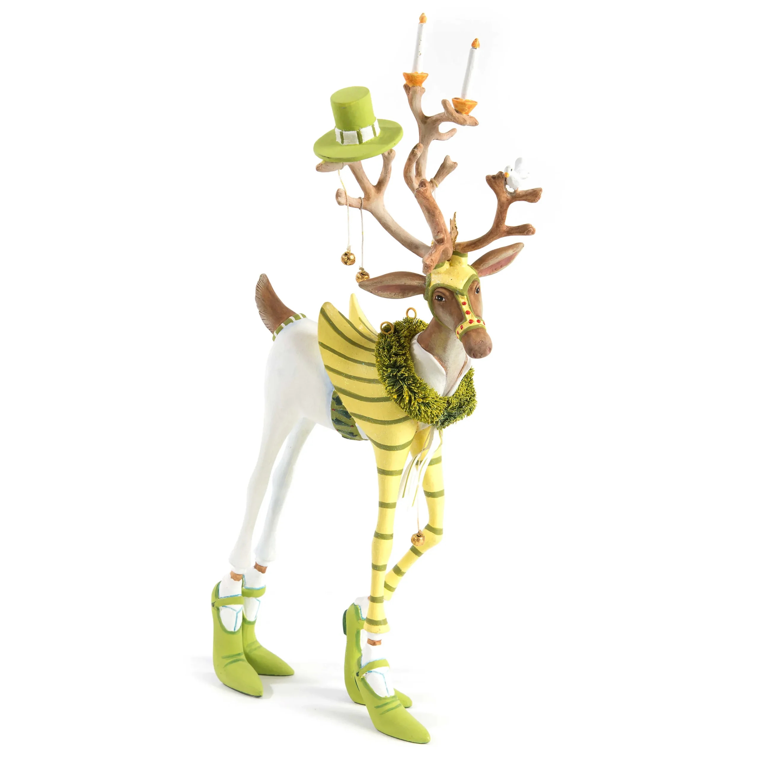 MacKenzie-Childs Patience Brewster Dash Away Prancer Reindeer Figure| Holiday|Room Accents