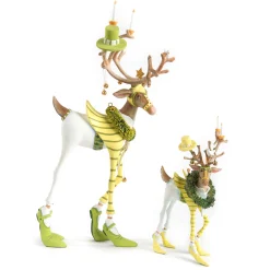 MacKenzie-Childs Patience Brewster Dash Away Prancer Reindeer Figure| Holiday|Room Accents