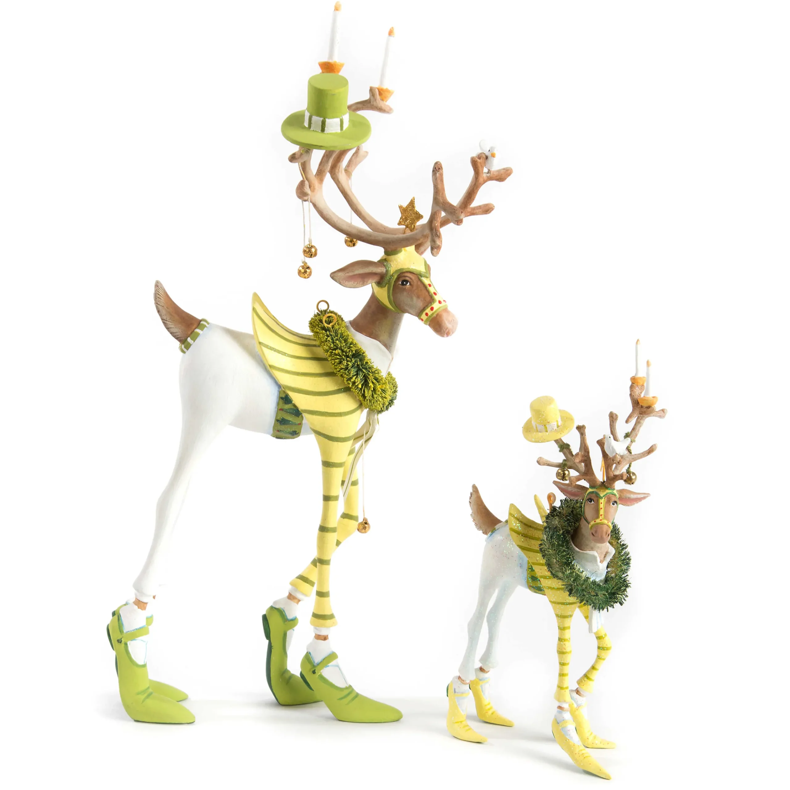 MacKenzie-Childs Patience Brewster Dash Away Prancer Reindeer Figure| Holiday|Room Accents