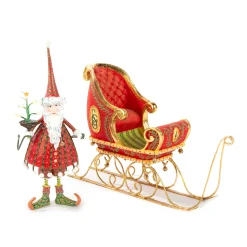 MacKenzie-Childs Patience Brewster Dash Away Dashing Santa Ornament| Holiday