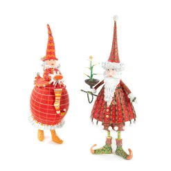 MacKenzie-Childs Patience Brewster Dash Away Dashing Santa Ornament| Holiday