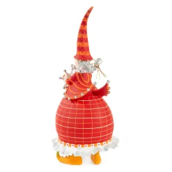 MacKenzie-Childs Patience Brewster Dash Away Red Mrs. Santa Figure| Holiday|Room Accents
