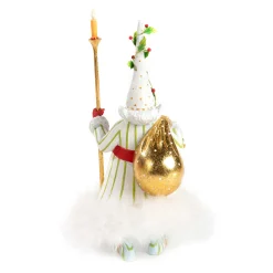 MacKenzie-Childs Patience Brewster Dash Away Candlelight Santa Figure| Holiday|Room Accents