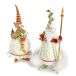 MacKenzie-Childs Patience Brewster Dash Away Candlelight Santa Figure| Holiday|Room Accents