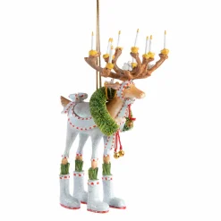 MacKenzie-Childs Patience Brewster Dash Away Dasher Reindeer Ornament| Holiday
