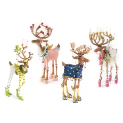 MacKenzie-Childs Patience Brewster Dash Away Reindeer Figure Set-B| Holiday|Room Accents
