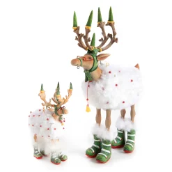 MacKenzie-Childs Patience Brewster Dash Away Blitzen Reindeer Ornament| Holiday
