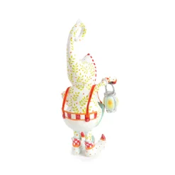 MacKenzie-Childs Patience Brewster Dash Away Santa's Lantern Elf Ornament| Holiday