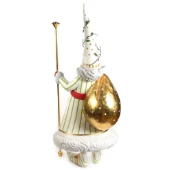 MacKenzie-Childs Patience Brewster Dash Away Candlelight Santa Display Figure| Holiday|Room Accents