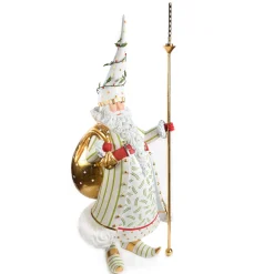 MacKenzie-Childs Patience Brewster Dash Away Candlelight Santa Display Figure| Holiday|Room Accents