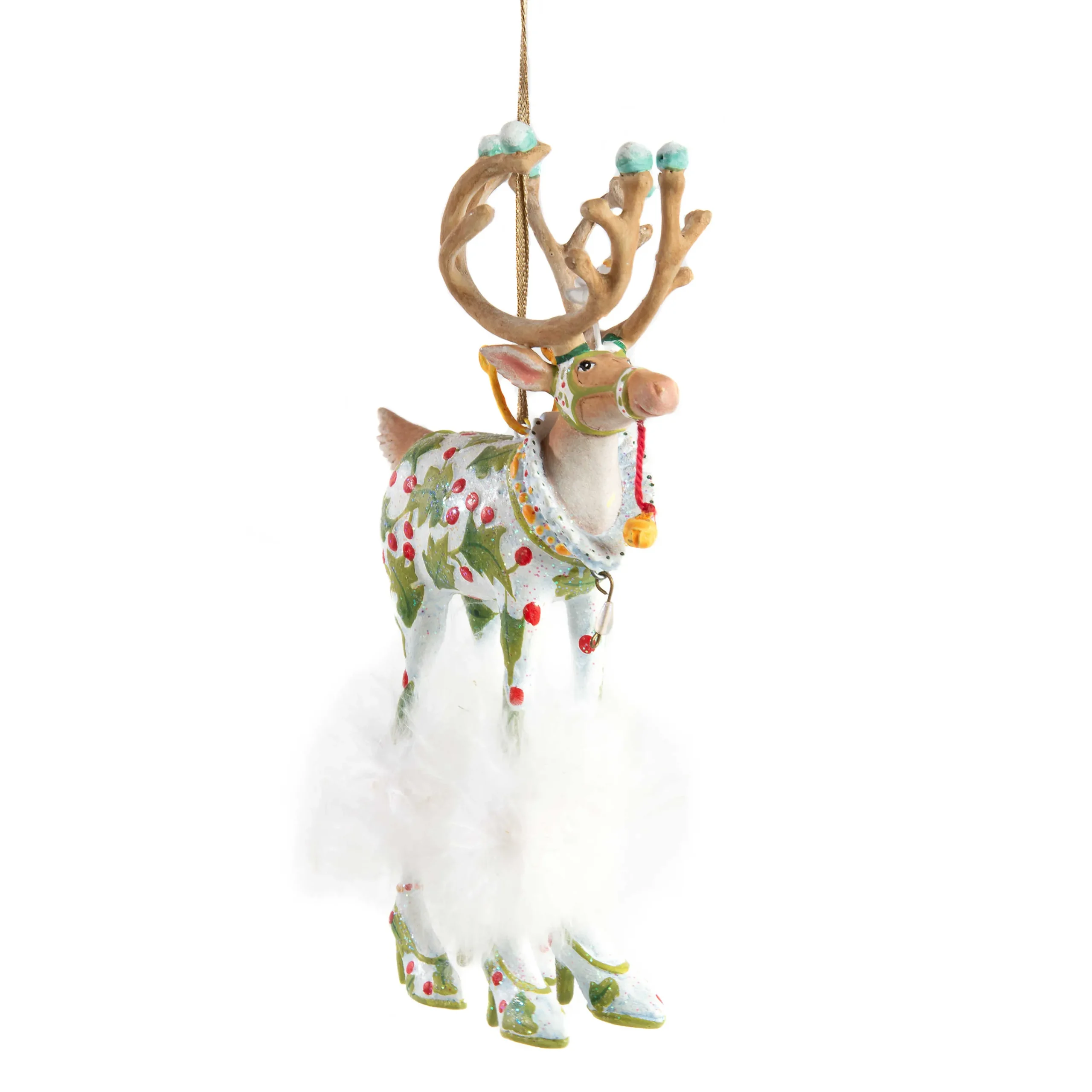 MacKenzie-Childs Patience Brewster Dash Away Vixen Reindeer Ornament| Holiday
