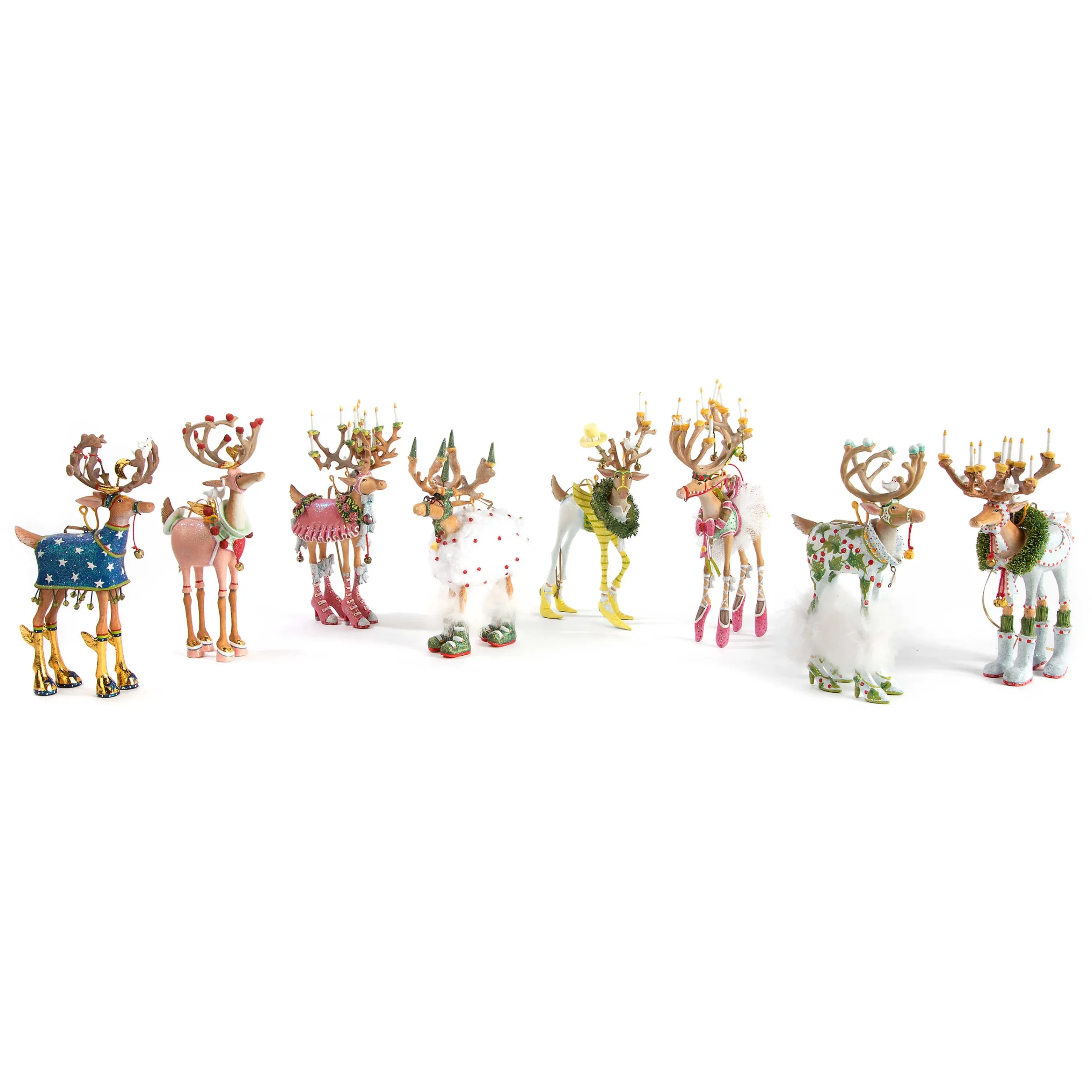 MacKenzie-Childs Patience Brewster Dash Away Vixen Reindeer Ornament| Holiday