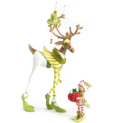 MacKenzie-Childs Patience Brewster Dash Away Prancer's Elf Ornament| Holiday