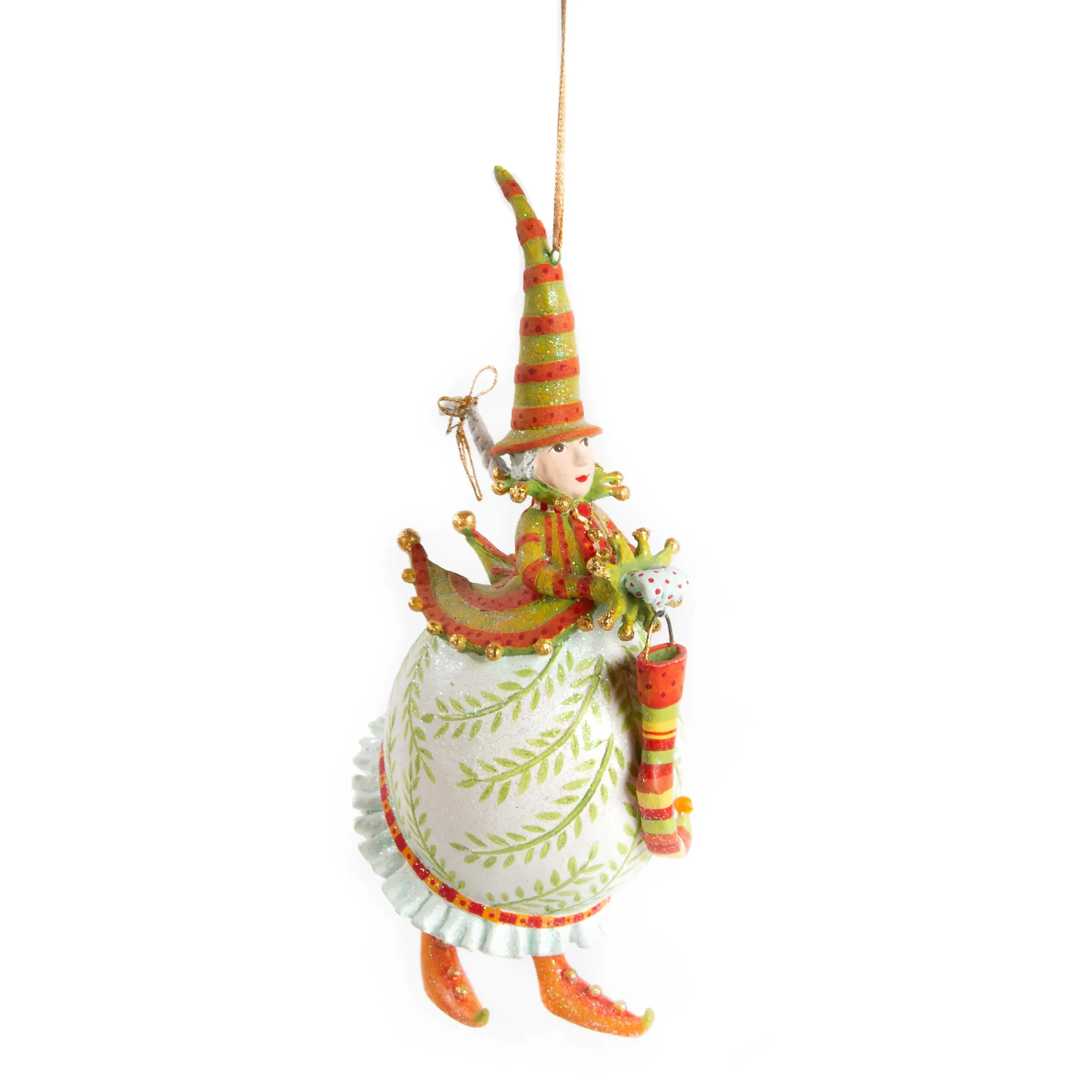 MacKenzie-Childs Patience Brewster Dash Away Mrs. Santa Ornament| Holiday