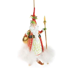 MacKenzie-Childs Patience Brewster Dash Away Nicholas Santa Ornament| Holiday