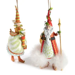 MacKenzie-Childs Patience Brewster Dash Away Nicholas Santa Ornament| Holiday
