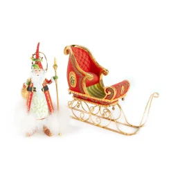 MacKenzie-Childs Patience Brewster Dash Away Nicholas Santa Ornament| Holiday