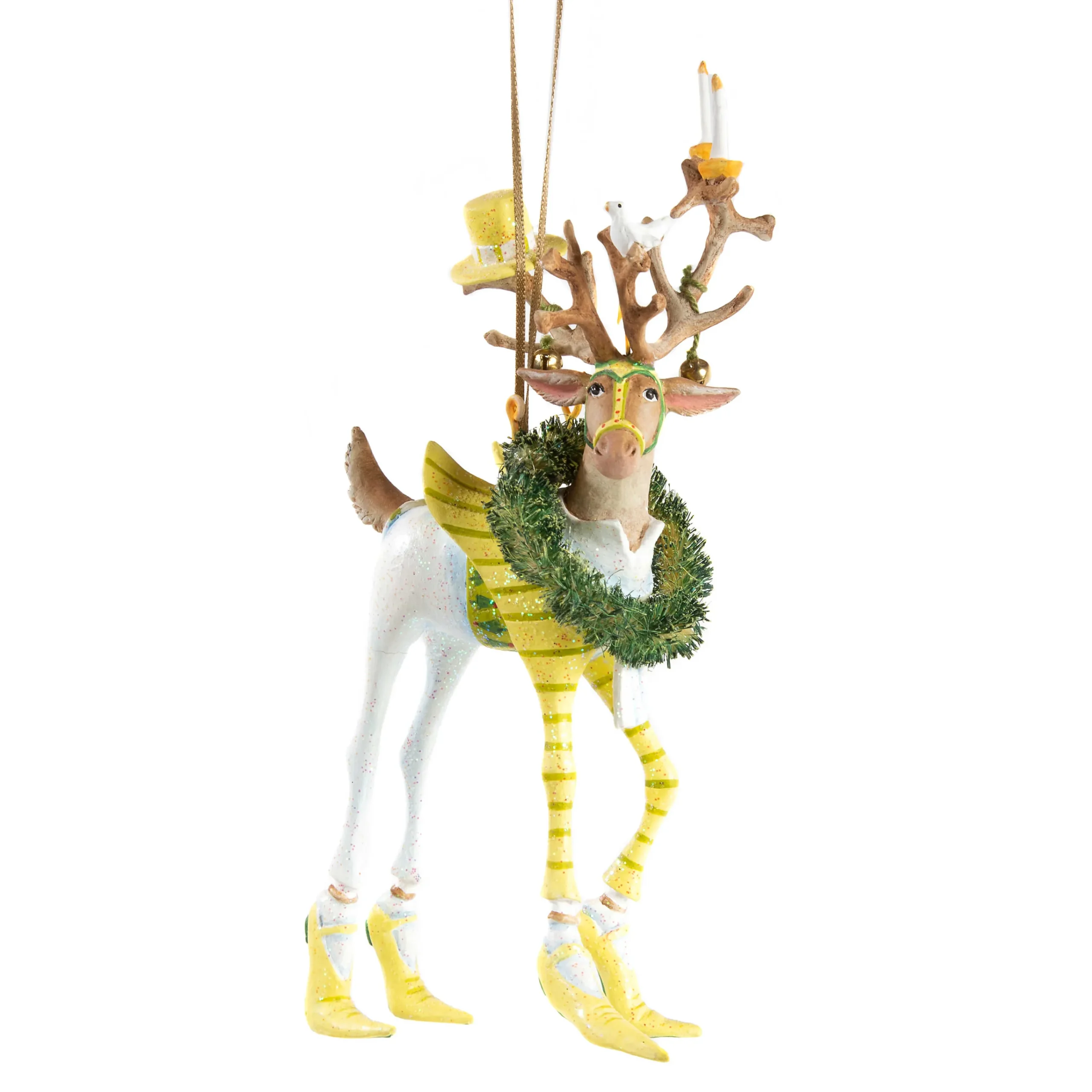 MacKenzie-Childs Patience Brewster Dash Away Prancer Reindeer Ornament| Holiday