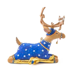 MacKenzie-Childs Patience Brewster Dash Away Sitting Comet Reindeer Figure| Holiday