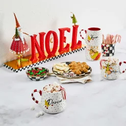 MacKenzie-Childs Patience Brewster Dash Away NOEL Decor| Holiday