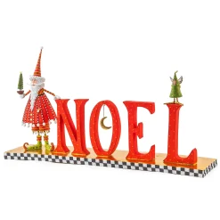 MacKenzie-Childs Patience Brewster Dash Away NOEL Decor| Holiday