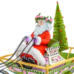 MacKenzie-Childs Patience Brewster Holiday Caroler Horse Drawn Sleigh| Holiday