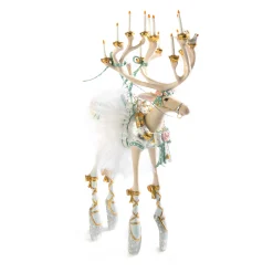 MacKenzie-Childs Patience Brewster Moonbeam Dancer Reindeer Figure| Holiday|Room Accents