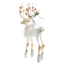 MacKenzie-Childs Patience Brewster Moonbeam Dancer Reindeer Figure| Holiday|Room Accents