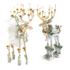 MacKenzie-Childs Patience Brewster Moonbeam Dancer Reindeer Figure| Holiday|Room Accents