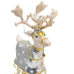 MacKenzie-Childs Patience Brewster Moonbeam Reindeer Figure Set-B| Holiday
