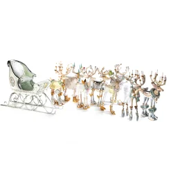 MacKenzie-Childs Patience Brewster Moonbeam Comet Reindeer Figure| Holiday|Room Accents