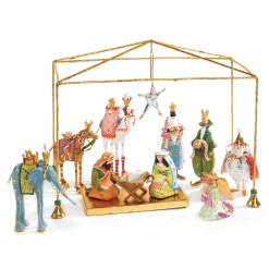 MacKenzie-Childs Patience Brewster Nativity Mini Figures Introductory Set| Holiday|Room Accents
