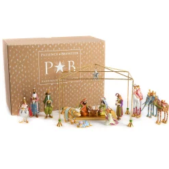MacKenzie-Childs Patience Brewster Nativity Mini Figures Introductory Set| Holiday|Room Accents